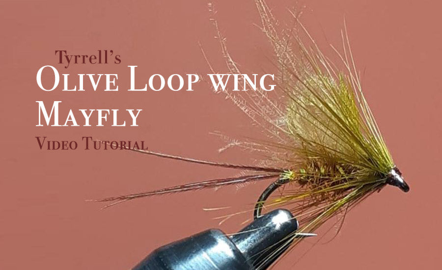 Olive Loop Wing Mayfly - Tying Instructions Video Tutorial